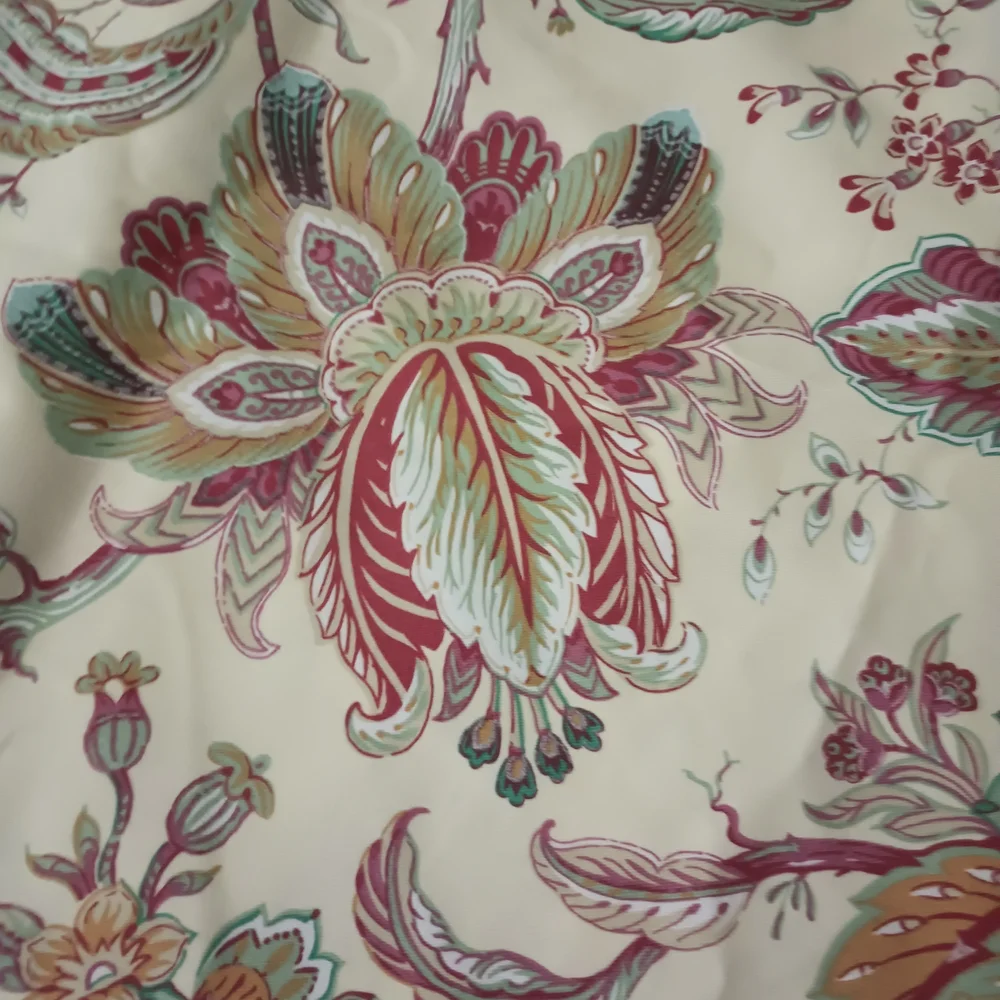 Hill Crest Floral Shower Curtain Cream Multicolor